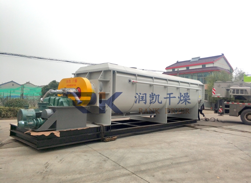 润凯干燥再创佳绩——喜提125平方米污泥桨叶干燥机，助力建筑材料行业绿色发展