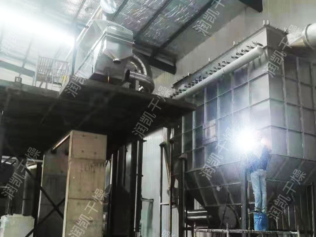 山东某化工上市企业定制的葡萄糖酸内酯流化床生产线进入设备调试阶段